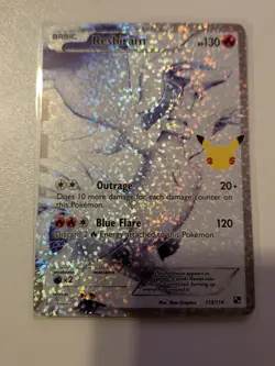 Reshiram 113/114 Celebrations: Classic Collection Holo - Image 1