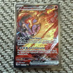 Team Rockets Moltres EX Destined Rivals 229/182 Secret Art Rare Card - Image 1