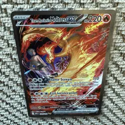 Team Rockets Moltres EX Destined Rivals 229/182 Secret Art Rare Card - Image 4