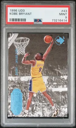 Upper Deck 1996-97 UD3 Aerial Artists Kobe Bryant #43 RC PSA 9 Lakers - Image 1