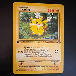 Pokemon TCG Pikachu 60/64 Jungle Common Regular English 1999 1st Edition - Image 1