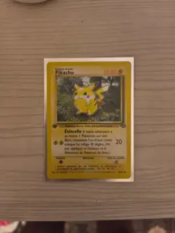 Pikachu 60/64 1st Edition Jungle Set French Pokemon Card 1999 - 2000 NM WOTC - Image 1