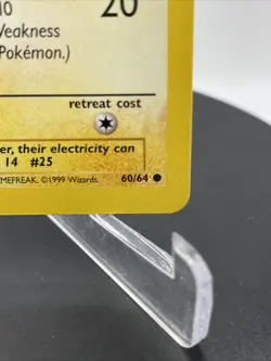 1999 POKEMON JUNGLE 1ST EDITION #60/64 PIKACHU Lot A - Image 4