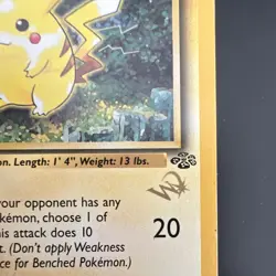 Pokemon Pikachu 1st Edition Jungle W Stamp Duelist Promo 60/64 1999 Ken Sugimori - Image 2