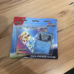 Pokemon TCG Prismatic Evolutions Tech Sticker Collection 3 Pack Glaceon - Image 1