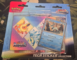 Pokemon TCG Prismatic Evolutions Tech Sticker Collection 3 Pack Glaceon New 2025 - Image 1