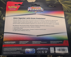 Pokemon TCG Prismatic Evolutions Tech Sticker Collection 3 Pack Glaceon New 2025 - Image 2