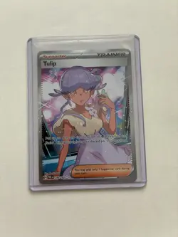 Pokemon TCG Tulip 244/182 SV04 Paradox Rift Ultra Rare Full Art Holo EN 2023 - Image 3