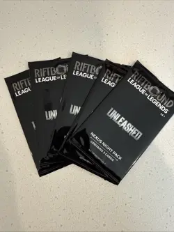 Riftbound Unleashed Nexus Night Pack Sealed Pack X 5 with Free Shipping - Image 1