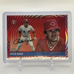 Topps Chrome Platinum 2026 Pete Rose Red Vibrations Refractor /5 - Image 1