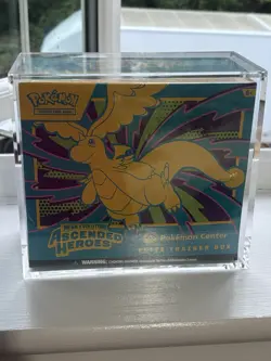 Pokemon TCG Ascended Heroes ETB Pokemon Center Sealed in Acrylic Case - Image 1