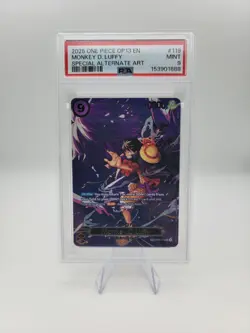 Monkey.D.Luffy OP09-119 [SP] Carrying On His Will One Piece TCG English PSA 9 - Image 1