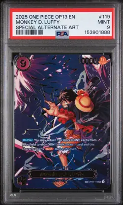 Monkey.D.Luffy OP09-119 [SP] Carrying On His Will One Piece TCG English PSA 9 - Image 3