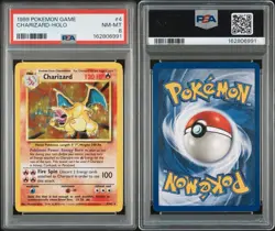 1999 Pokemon TCG Base Set Charizard 4/102 Holo PSA 8 New Cert CLEAN 🔥 - Image 3
