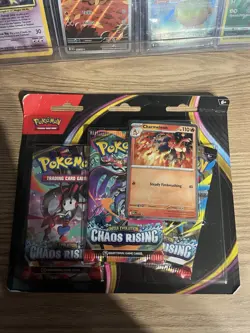 Pokemon TCG: Chaos Rising - 3 Pack Blister (+ Charmeleon Promo) - Sealed - Image 1