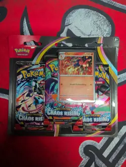 Charmeleon Promo 3-Pack Blister Chaos Rising Mega Evolution Pokemon TCG QTY - Image 1