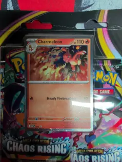 Charmeleon Promo 3-Pack Blister Chaos Rising Mega Evolution Pokemon TCG QTY - Image 3