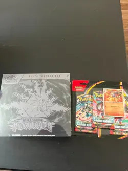 Pokemon TCG Pitch Black ETB + Chaos Rising Triple Booster Charmeleon Promo NEW - Image 2