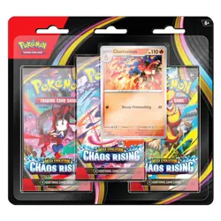Pokemon TCG ME04: Chaos Rising 3-Pack Blister (Charmeleon Promo) Factory Sealed - Image 1