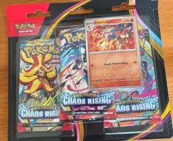 Mega Evolution Chaos Rising Triple Blister (Charmeleon Promo) Sealed Pokemon TCG - Image 1