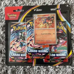 Pokemon TCG: Chaos Rising - 3 Pack Blister (+ Charmeleon Promo) - Sealed - Image 1
