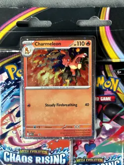 Pokemon TCG Chaos Rising Triple Blister Pack Charmeleon Promo Sealed Damaged - Image 2