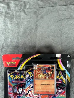 Pokemon TCG Chaos Rising Triple Blister Pack Charmeleon Promo Sealed Damaged - Image 3