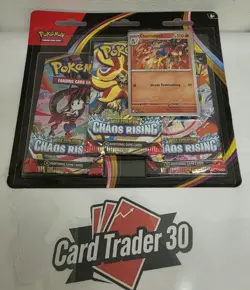 Pokemon TCG: Chaos Rising - 3 Pack Blister (+ Charmeleon Promo) - Sealed - Image 1