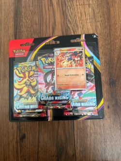 Chaos Rising Triple Blister (Charmeleon Promo) Sealed Pokemon TCG - Image 1