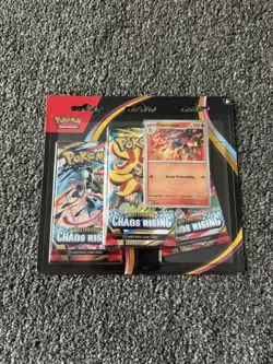 Pokemon TCG: Chaos Rising - 3 Pack Blister (+ Charmeleon Promo) - Sealed - Image 1