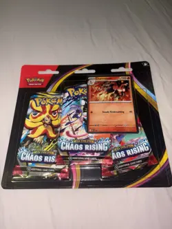 Pokemon TCG: Chaos Rising - 3 Pack Blister (+ Charmeleon Promo) - Sealed - Image 1