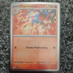 Pokemon TCG Chaos Rising Charmeleon MEP 079 Black Star Promo Triple Blister Card - Image 1