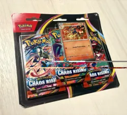 Sealed Pokemon TCG Chaos Rising 3-Pack Blister w/ Charmeleon Promo Card NEW - Image 2