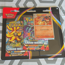 Pokemon TCG Mega Evolution—Chaos Rising 3 Booster Packs + Charmeleon Promo (EN) - Image 1