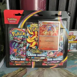 Pokemon TCG Chaos Rising Mega Evolution 3-Pack Blister Charmeleon Promo - Image 1