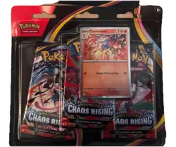 Pokemon TCG: Mega Evolution - Chaos Rising 3-Pack Blister with Charmeleon Promo - Image 3