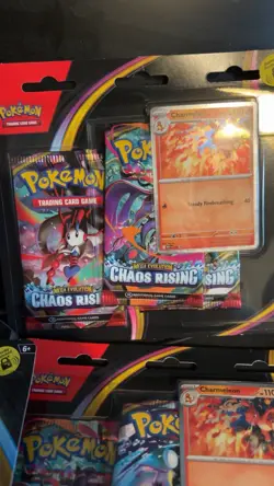Pokemon TCG Chaos Rising 3-Pack Blister w/ Charmeleon Promo - Image 1