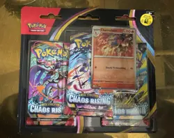 Pokemon TCG 3 Booster Packs + Charmeleon Promo - Chaos Rising - Image 1