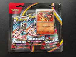Pokemon TCG Mega Evolution: Chaos Rising 3 Pack Blister + Charmeleon Promo - Image 1
