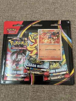 Pokemon TCG Chaos Rising 3 Pack Blister Charmeleon Promo Sealed ✅ Fast Ship 🚚 - Image 1