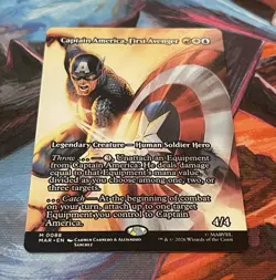 Wizards of the Coast MTG Captain America First Avenger M 0088 Mythic EN 4/4 - Image 1
