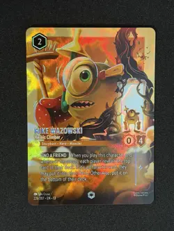 Disney Lorcana Mike Wazowski Heroic Climber 226/204 Enchanted Attack Of The Vine - Image 1