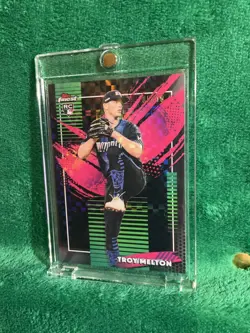2026 Topps Troy Melton /10 RC RARE X-Fractor Rookie Card Finest Black SSP Tigers - Image 4