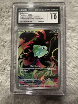 Bulbasaur 133/132 STAMPED - CGC Gem Mint 10 - Mega Evolution - Pokemon TCG 2025 - Image 1