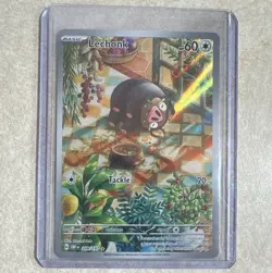 Pokemon TCG Lechonk 209/197 SV03 Obsidian Flames Illustration Rare Full Art Holo - Image 1