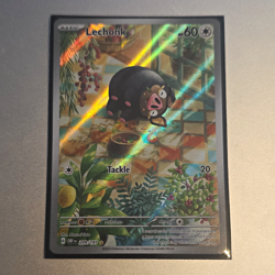 Pokemon TCG Lechonk 209/197 SV03 Obsidian Flames Illustration Rare Full Art Holo - Image 1