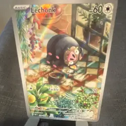 Pokemon TCG Lechonk 209/197 Obsidian Flames IR Full Art Holo 60HP EN - Image 1