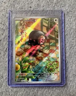 Pokemon TCG Lechonk 209/197 Illustration Rare Full Art Holo Obsidian Flames Eng - Image 1