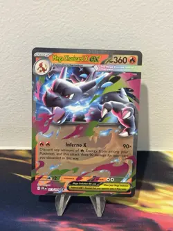 Mega Charizard X EX 013/094 Double Rare Phantasmal Flames Pokemon Card - Image 1