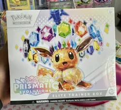 Pokemon Scarlet & Violet Prismatic Evolutions In Case Elite Trainer Box ETB - Image 3